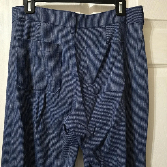 NWOT NYDJ Striped Straight-Leg Linen Blend Trouser Pants w/ Lift/Tuck Technology - Picture 11 of 13